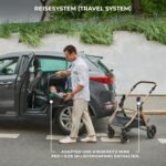 Kinderkraft ESME Pushchair 3-in-1 Complete Set up to 22 kg, Combination Pram Travel Systems with Baby Seat I-size 40-75 cm, Folding, Reclining Position, Beige - Image 4