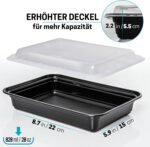 Igluu Meal Prep Containers with 1 Compartments, Food Box, Lunch Box, Microwave Safe, Dishwasher Safe and Reusable, Airtight Lid Closure, BPA-Free, Pack of 10 - Image 4