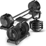 NEOLYMP Dumbbell Adjustable 40 kg - 12 Weight Levels with Twist Handle - Dumbbell Ergonomic, Non-Slip and Space-saving - Adjustable Dumbbells for Men and Women - Weights Dumbbells - Image 2