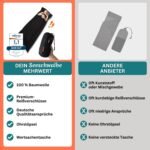 Cotton Sleeping Bag, Ultralight Sleeping Bag, Small Pack Size, Ticking with Cushion Compartment, Compact and Small - Image 5