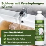 bio-chem Bathroom Cleaner Set 3-Piece - 1x Hair Way Drain Free, 1x Urine Stone Remover, 1x Sanitary Cleaner - Effective Drain Cleaner, Toilet Cleaner & Limescale Remover for Bathroom, Shower, Toilet, - Image 4