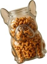 Enges Glas Leckerli-Glas Sichtbarer Plan Tiernahrung Aufbewahrung Party Essential Party Pet Treat Planer - Image 7