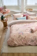 Pip Studio Buenas Noches Sand Percale Blossom Bird Paisley Stripes Bed Linen 200 cm x 200 cm - Image 3