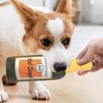 Plush Squeaky Dog Toys, Beer Bottle Shaped Chew Toy, Soft Stuffed Puppy Teething Squeakers, Interactive Pet Supplies for Small, Medium, Large Dogs, Fun Playtime, 11.02 Inches - Image 4