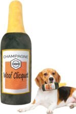 Plush Squeaky Dog Toys, Beer Bottle Shaped Chew Toy, Soft Stuffed Puppy Teething Squeakers, Interactive Pet Supplies for Small, Medium, Large Dogs, Fun Playtime, 11.02 Inches - Image 9