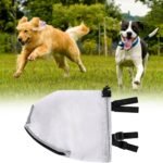Gesichtsschutz für Hunde - Tragbares Hundekopf-Sicherheitsnetz mit Maulreißverschluss - Atmungsaktives Schutznetz für Tierbedarf Kopf bei Kletterabenteuern Jagd Teckel - Image 4