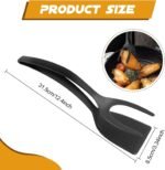 HOTUT 2 in 1 Spatula and Tongs, Fried Egg Spatula, Spatula Tongs Made of Nylon, Spatula Tong for Grasping and Turning Fried Eggs, Pancakes, Bread - Image 3