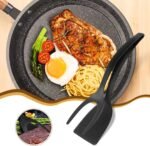 HOTUT 2 in 1 Spatula and Tongs, Fried Egg Spatula, Spatula Tongs Made of Nylon, Spatula Tong for Grasping and Turning Fried Eggs, Pancakes, Bread - Image 6