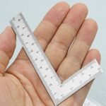 Stainless Steel L Shaped Woodworking Ruler - Double Sided Precision Scale - Image 4