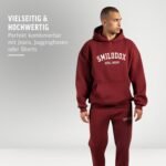 SMILODOX Kayson Men's Oversize Hoodie with Front Print, Large Hooded Sweatshirt, Kangaroo Pocket, Soft Fabric, Warm Jumper, Ideal for Street Style, Everyday and Leisure - Image 4