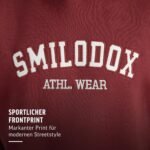 SMILODOX Kayson Men's Oversize Hoodie with Front Print, Large Hooded Sweatshirt, Kangaroo Pocket, Soft Fabric, Warm Jumper, Ideal for Street Style, Everyday and Leisure - Image 7