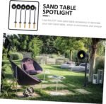 UKCOCO Model Landscape Lights Miniature Landscape Lamp Miniature Lantern Post Dollhouse Miniature Lantern Railway Post Tiny Analogue Signal Light Street Light Metal Pack of 25 - Image 7