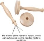 Hobngmuc Stopfpilz aus Holz, tragbar, abnehmbar, Stopfpilzgarn, Reparatur-Set – für Anfänger, Handwerksliebhaber, Kleidung, Hüte, Pullover, Hosen, Schals, Handschuhe, Teppich, Zuhause, Reisen - Image 9