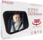 Baby Car Mirror for Back Seat - Safest Car Seat Mirror with Crystal Clear Vision, Unbreakable Adjustable Rear View Mirror for Small Kids with Truck - Image 2