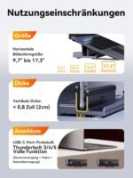Laptop Docking Station Stand Dual 4K Monitor, QUUGE Dual HDMI Docking Station for Laptop, 2 HDMI (Single 4K@120Hz), 2 USB 3.0 Ports, 100W PD, RJ45 Ethernet, Desktop Management 7-in-1 USB C Dock - Image 8