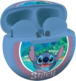 Lexibook, Disney Stitch HPBT05D Wireless Stereo Headphones, High Sound Quality, Built-in Microphone, Touch Controls, Charging Case, Volume Limited to 85dB (Blue) - Image 2