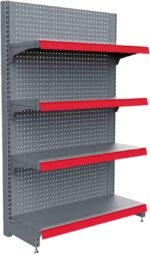 Heavy Duty Gondola Rack Retail Wall Display All Purpose Food Liquor Office Supplies - Sturdy Storage Solution for Convenience Stores - Image 2