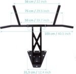 PULLUP & DIP Premium pull-up bar and dip bar, mobile for wall and attachment to tree and posts, for home and outdoor in the garden, high quality, over 35 exercises - Image 11