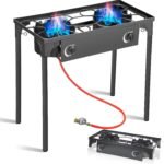 BACOENG Camping Stove Gas 10 kW Including 1.5 m Hose and 50 mbar Pressure Regulator - Image 2