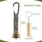 Glocke Für Camping – Wildtier-Alarmpfeife, Wander-Sicherheitsausrüstung, Tragbare Glocke, Kompaktes Outdoor-Warngerät | Clochette Camping, Wandern, Die Alpen Robustes Material Alarmton Mit Hoher - Image 7