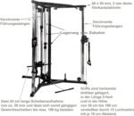 Trainhard power station cable pull station with pull-up bar, lat pull bar, biceps/triceps bar, cable pull handle height adjustable. - Image 3