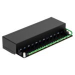 FGB CAT 7 Patch Panel Distribution Panel 12 Port - Table/Wall Mounting/Desktop Shielded 12x RJ45 Socket - LSA Distribution Panel for Gigabit Network Switch - Image 3