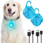 AUAUY LED Blinklicht Schulranzen Sicherheitslicht, 4 Blinkmodis USB Aufladbar Reflektoren Licht für Schulranzen, Sicherheitslicht Anhänger für Wandern Laufen Joggen Haustier Rucksack Kleidung - Image 2