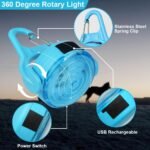 AUAUY LED Blinklicht Schulranzen Sicherheitslicht, 4 Blinkmodis USB Aufladbar Reflektoren Licht für Schulranzen, Sicherheitslicht Anhänger für Wandern Laufen Joggen Haustier Rucksack Kleidung - Image 10