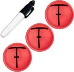 Golf Training Alignment Aid for Ball Positioning Accuracy Light Weight Practice Accessories Golf Ball Templates for Accuracy - Image 2