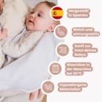 MIMUSELINA Baby Blanket Cotton - Super Warm Baby Blanket for Winter and Autumn - Cuddly Blanket Baby 100% Cotton and Warm Indoor - Baby Blanket Newborn 90 x 70 cm - Image 8
