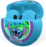 Lexibook, Disney Stitch HPBT05D Wireless Stereo Headphones, High Sound Quality, Built-in Microphone, Touch Controls, Charging Case, Volume Limited to 85dB (Blue) - Image 5
