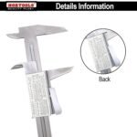 NORTOOLS Professional Stainless Steel Vernier Caliper for Indoor, External, Depth and Step Measurements, 6 Inches/150 mm/0.001 Inches/0.02 mm - Strictly QC PC for PC (One Size, Set 5-Quality Plus) - Image 5