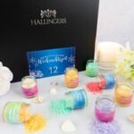 Hallingers Bath Salt Mix Women Wellness Programm – Xmas Set/Mix 420g | 12x Mini Glass in Box - Image 3