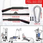 Taeku Lat Pull Bar, Biceps Bar, Straight Bar, DIY Pull-Up Bars with Handles, Lat Pull Down Training Grip, Strength Training, Attachments for Fitness - Image 3