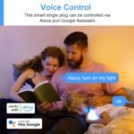 ANTELA 4 x Smart Mini Power Socket WiFi 10A with Energy Monitor 2500W Compatible with Alexa and Google Home, App Tuya/Smart Life, Timer - Image 7