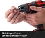 Einhell Cordless Impact Drill Set TE-CD 18/40 Li-i +64 (2 x 2.0 Ah) Power X-Change (Li-Ion, 18 V, 40 Nm, Speed Electronics, 2-Speed Transmission, Max. 24,000 rpm, incl. Batteries, Charger & - Image 7