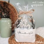 Nappy Bag, Made in Germany, Handmade Nappy Cake + Wooden Cake Topper, Baby Gift and Gift for Birth - Image 4