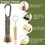 Glocke Für Camping – Wildtier-Alarmpfeife, Wander-Sicherheitsausrüstung, Tragbare Glocke, Kompaktes Outdoor-Warngerät | Clochette Camping, Wandern, Die Alpen Robustes Material Alarmton Mit Hoher - Image 5