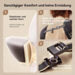 Baby Carrier with Hip Cushion, 2-in-1 Adjustable & Removable, Breathable & Easy to Carry Carrier with Lumbar Support and Removable Drool Bib, for Newborns & Toddlers up to 20 kg - Image 5