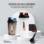 Protein Shaker, Guaranteed Leak-Proof, Patented Mixing System, Shaker Protein Powder, Protein Shaker, Made in Germany, Fitness Drinking Bottle, BPA Free (Full White, Cobalt Blue, 650 ml) - Image 8