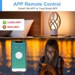 ANTELA 4 x Smart Mini Power Socket WiFi 10A with Energy Monitor 2500W Compatible with Alexa and Google Home, App Tuya/Smart Life, Timer - Image 5