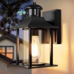 Lamomo Outdoor Light with Motion Sensor, 3 Lighting Modes, Lamp with Motion Sensor, Outdoor, IP23 Waterproof Aluminium Outdoor Wall Light LED for Home - Image 2