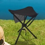 Outdoor Leisure Stool, Camp Chair, Travel Friendly Stool, Camping Gear Stool, Multi-Purpose Folding Stool, Lightweight Backpack Chair, Foldable Beach Seat, Comfortable Fishing Chair - Image 6