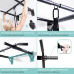 PULLUP & DIP pull-up bar, wall, professional multi-grip pull-up bar for wall mounting incl. Screws, pull-up strap and eBook, up to 200 kg - Image 5