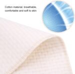 Fockety Pack of 10 Breathable Cotton Baby Nappies for Newborns, Reusable Nappy Liner for Soft Skin Care - Image 3