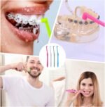 "kurkip" Pack of 8 Interspace Toothbrushes Soft Trim Toothbrush Single Tufted Toothbrush Orthodontic Interdental Interdental Brush for Detailed Cleaning - Image 8