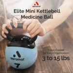 Aeromat Elite Mini Kettlebell Medicine Ball - Kettlebell Weight Balls for Exercise, Weighted Exercise Ball, Strength Training Kettlebells - Image 5