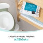 LILLYDOO Wet Toilet Tissues 720 Pack (12 x 60) 100% Plastic-Free Flushable Cloth, Perfume Free - Image 6