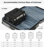 GRANNY SAYS Suitcase Organiser Hanging with 3 Compartments, Foldable Wardrobe Organiser, Hanging, Portable Travel Shelf, Black Hanging Organiser Cabinet, Portable Hanging Travel Organiser - Image 9