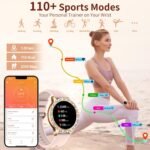 Women's Smartwatch with Phone Function Diamond, 1.32 Inch Round HD Smart Watch Women's Watch with Call Function, Women's SmartWatch 120+ Sports Modes Watch Smart Watch Women for Android iOS - Image 7